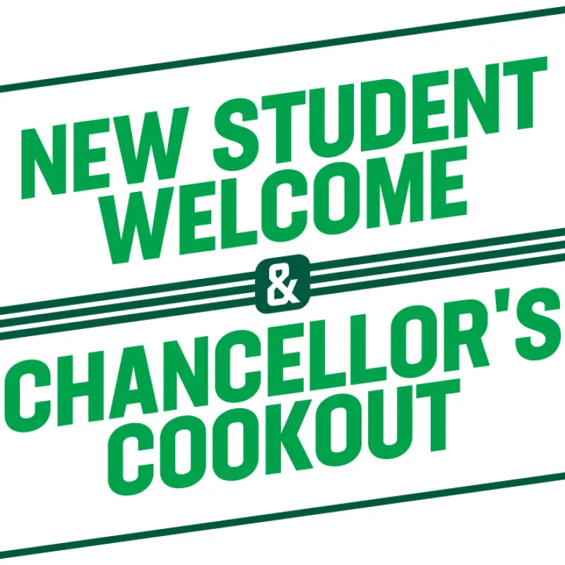 New Student Welcome Green Minimal Mark